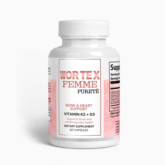 "Bone and Heart Support – Strengthen Bones & Boost Heart Health with D3 & K2" - Wortex Nutrition