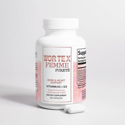 "Bone and Heart Support – Strengthen Bones & Boost Heart Health with D3 & K2" - Wortex Nutrition