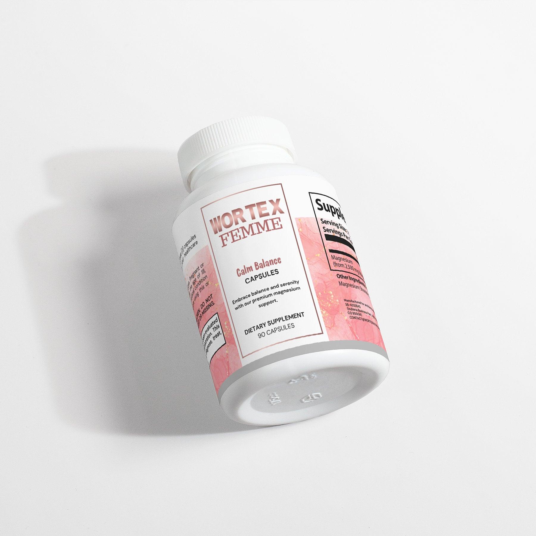 Calm Balance – Magnesium Glycinate for Stress Relief, Better Sleep & Heart Health - Wortex Nutrition