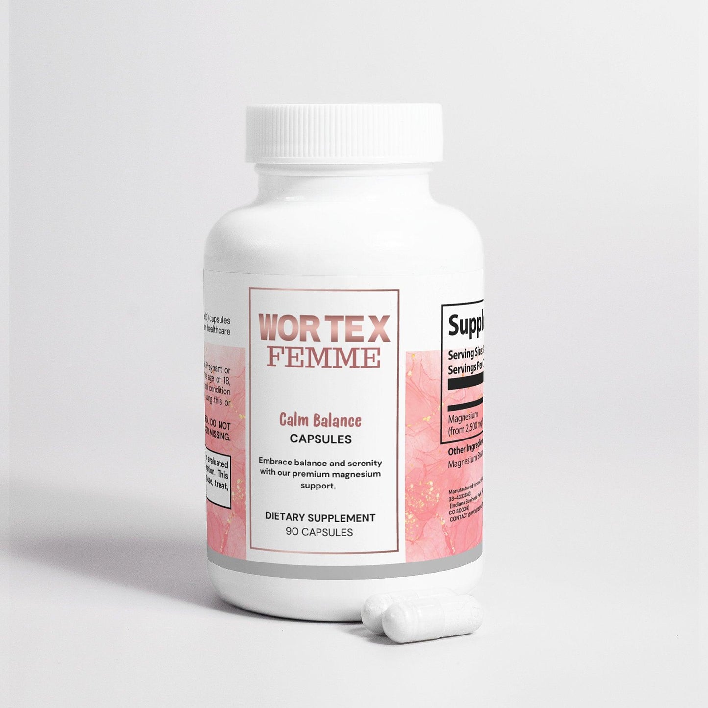 Calm Balance – Magnesium Glycinate for Stress Relief, Better Sleep & Heart Health - Wortex Nutrition
