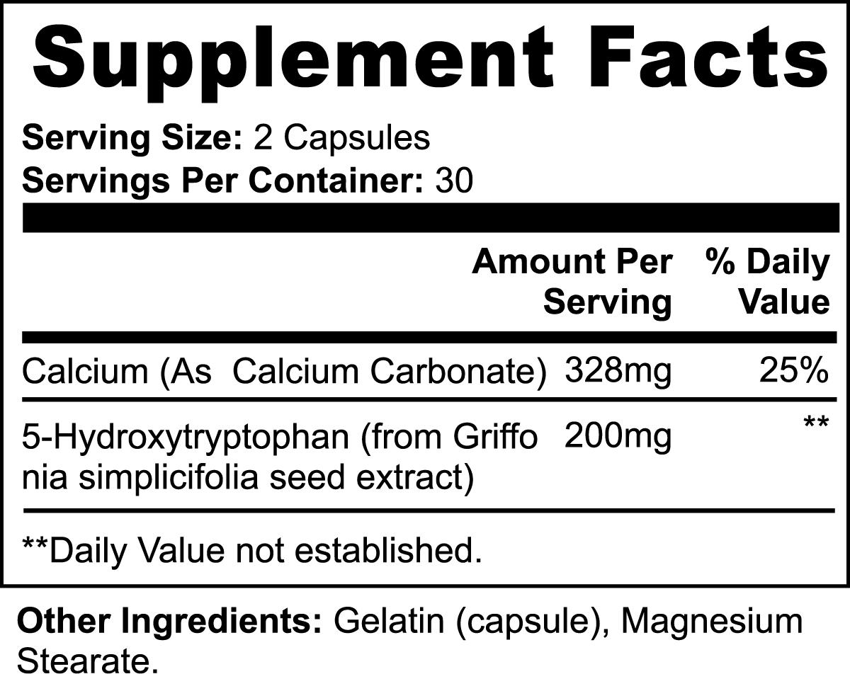 5-HTP- Support normal serotonin levels - Wortex Nutrition