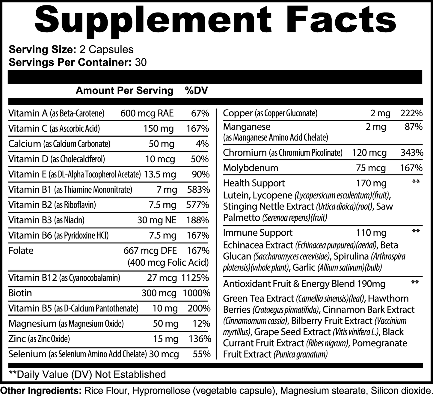 Complete Multivitamin - Wortex Nutrition