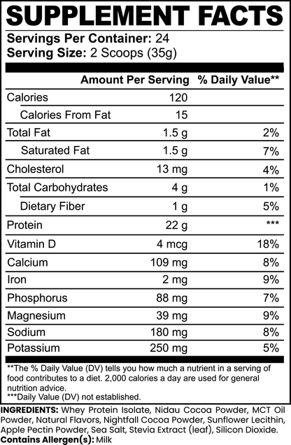 Advanced 100% Whey Protein Isolate (Chocolate) - Wortex Nutrition