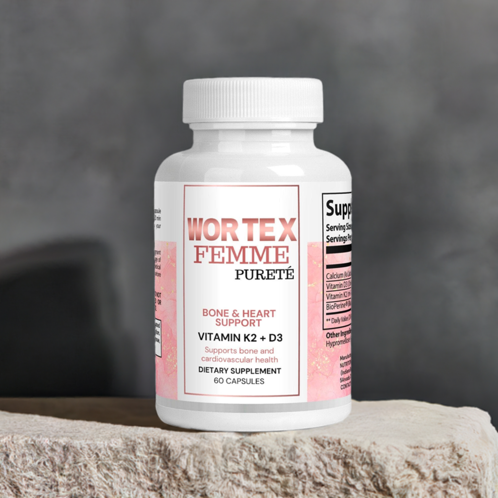 "Bone and Heart Support – Strengthen Bones & Boost Heart Health with D3 & K2" - Wortex Nutrition