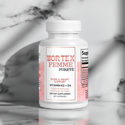 "Bone and Heart Support – Strengthen Bones & Boost Heart Health with D3 & K2" - Wortex Nutrition